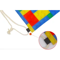 3D smiley monster - backpack with drawstringsBags