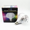 6W LED E27 RGB de luz - lâmpada rotativa com cabeça dupla - palco e lâmpada de disco