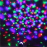 6W LED E27 RGB de luz - lâmpada rotativa com cabeça dupla - palco e lâmpada de disco