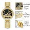 Relógio de ouro de moda de luxo com leopardo & diamantes