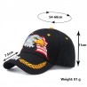 Tampa de beisebol com bandeira e águia dos EUA - unisex