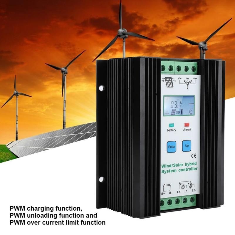 12V PWM wind & solar energy hybrid controller - digital intelligent control - boost charging regulatorSolar panel controllers 12V PWM wind & solar energy hybrid controller - digital intelligent control - boost charging regulatorSolar panel controllers