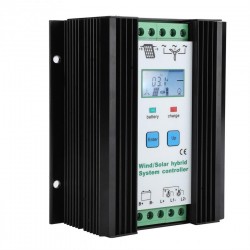 12V PWM wind & solar energy hybrid controller - digital intelligent control - boost charging regulatorSolar panel controllers