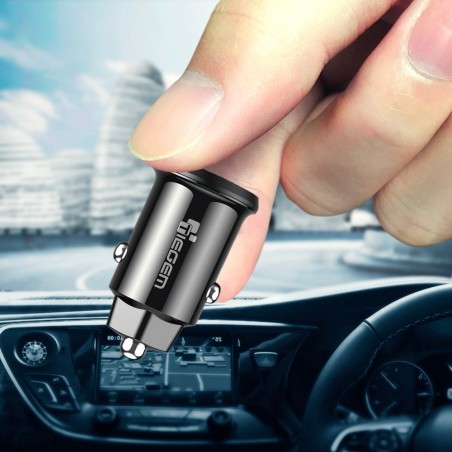 Mini 3.1A carregador de carro rápido universal com USB dual