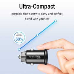 Mini 3.1A carregador de carro rápido universal com USB dual