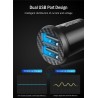 Mini 3.1A carregador de carro rápido universal com USB dual