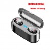 V5.0 F9 TWS fone de ouvido Bluetooth sem fio - display LED - banco de potência 2000mAh - fone de ouvido com microfone