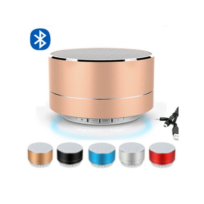Bluetooth sem fio mini alto-falante com LED - super baixo