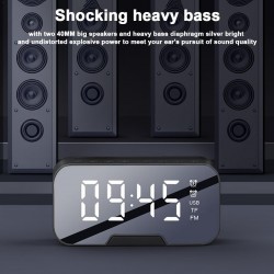 G5 wireless Bluetooth speaker with mirror LED alarm clock - support TF cardBluetooth speakers