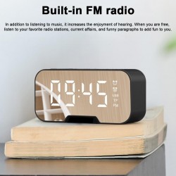 G5 wireless Bluetooth speaker with mirror LED alarm clock - support TF cardBluetooth speakers