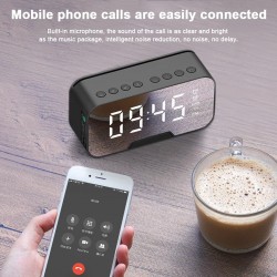G5 wireless Bluetooth speaker with mirror LED alarm clock - support TF cardBluetooth speakers