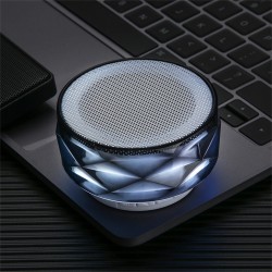 Alto-falante Bluetooth sem fio com LED - suporte cartão TF