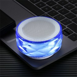 Alto-falante Bluetooth sem fio com LED - suporte cartão TF