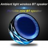 Alto-falante Bluetooth sem fio com LED - suporte cartão TF