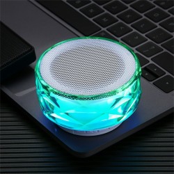 Alto-falante Bluetooth sem fio com LED - suporte cartão TF