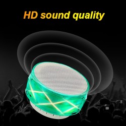 Alto-falante Bluetooth sem fio com LED - suporte cartão TF