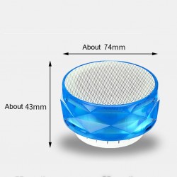Alto-falante Bluetooth sem fio com LED - suporte cartão TF