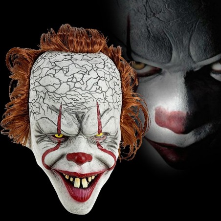 Máscara de palhaço - Máscara de Halloween - cara cheia