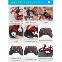 L6082 DIY Tudo em One Air Genius Drone - 3 modos com planador de asa fixa RC Quadcopter RTF