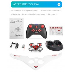 L6082 DIY Tudo em One Air Genius Drone - 3 modos com planador de asa fixa RC Quadcopter RTF