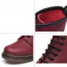 Couro genuíno - botas femininas - sola de borracha - outono - inverno