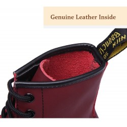 Couro genuíno - botas femininas - sola de borracha - outono - inverno
