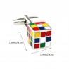 Cufflinks com cubos coloridos