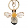 Crocodilo de cristal & starfish & bee - chaveiro