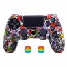 Playstation Dual Shock PS4 Pro Slim - pele protetora para controlador & 2 polegar vara apertos tampas