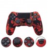 Playstation Dual Shock PS4 Pro Slim - pele protetora para controlador & 2 polegar vara apertos tampas