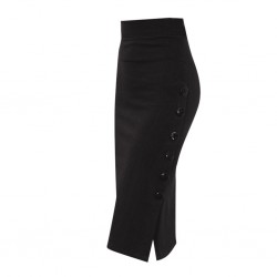 Casual pencil skirt with buttons - high waistedDresses