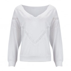 Loose jumper - blusa elegante com rendas