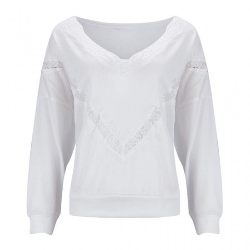 Loose jumper - blusa elegante com rendas Loose jumper - blusa elegante com rendas