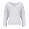 Loose jumper - blusa elegante com rendas