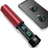 Q67 TWS sem fio earbuds - estéreo 3D - Bluetooth 5 - microfone - impermeável - auto emparelhamento headset
