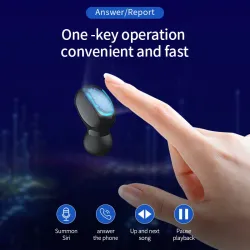 Q67 TWS sem fio earbuds - estéreo 3D - Bluetooth 5 - microfone - impermeável - auto emparelhamento headset