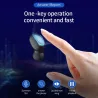 Q67 TWS sem fio earbuds - estéreo 3D - Bluetooth 5 - microfone - impermeável - auto emparelhamento headset