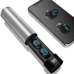 Q67 TWS sem fio earbuds - estéreo 3D - Bluetooth 5 - microfone - impermeável - auto emparelhamento headset