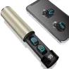 Q67 TWS sem fio earbuds - estéreo 3D - Bluetooth 5 - microfone - impermeável - auto emparelhamento headset