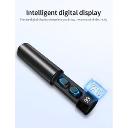 Q67 TWS sem fio earbuds - estéreo 3D - Bluetooth 5 - microfone - impermeável - auto emparelhamento headset