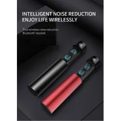 Q67 TWS sem fio earbuds - estéreo 3D - Bluetooth 5 - microfone - impermeável - auto emparelhamento headset