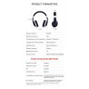 Auscultadores sem fio MH7 - fone de ouvido Bluetooth - dobrável - microfone - cartão TF