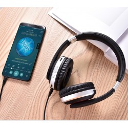 Auscultadores sem fio MH7 - fone de ouvido Bluetooth - dobrável - microfone - cartão TF
