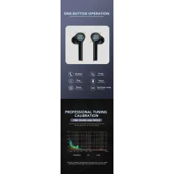 Bluetooth V5.0 - toque operar fone de ouvido - cancelamento de ruído - TWS sem fio fones de ouvido duplos