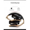 Auscultadores Bluetooth sem fio - cancelamento de ruído - dobrável - baixo estéreo - auriculares ajustáveis com microfone