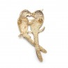 papagaios duplos - broche elegante
