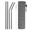 Reusable - stainless steel drinking straws - set with bagBar supply