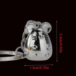 Chaveiro de metal com um mouse