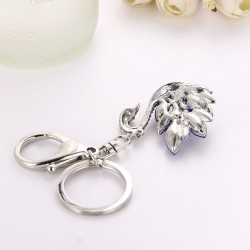 Crystal swan - keychainKeyrings