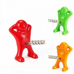 Homem feliz - abridor de garrafa de vinho - corkscrew